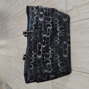 Coach Signature Black Baby Diaper Bag